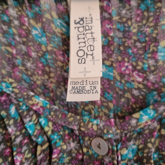 Flower tunic with buttons - Picture 3 of 3